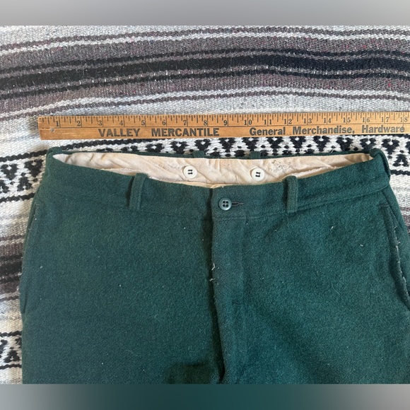 filson • rare vintage forest service pants hunter green wool outdoor - Picture 2 of 6